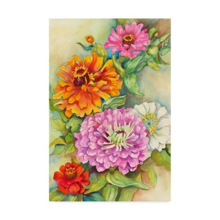 Joanne Porter 'Z For Zinnia' Canvas Art,30x47